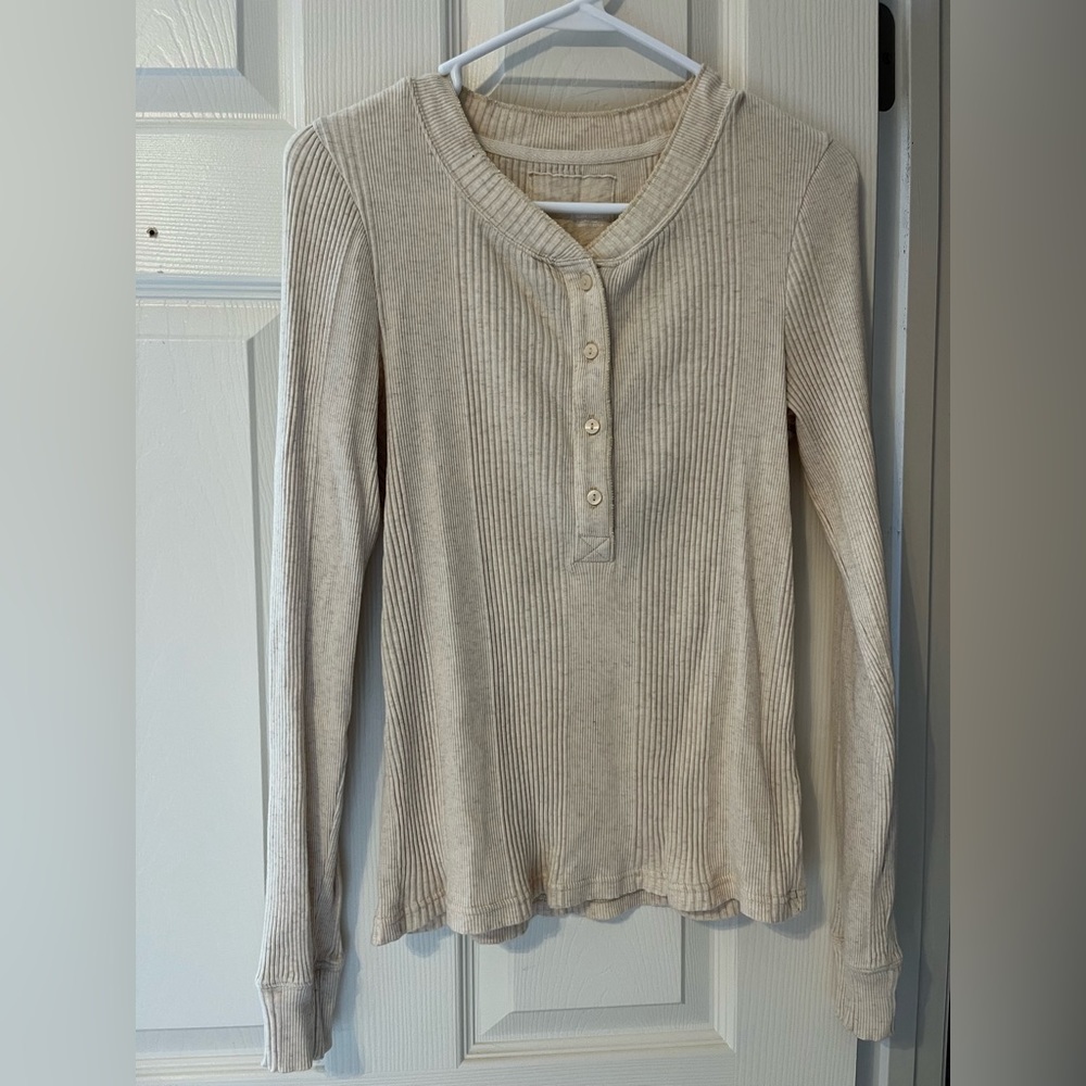 Aerie Henley Long Sleeve Tee